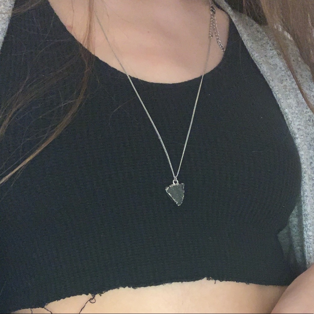Black Crystal Necklace
